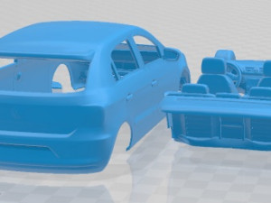 大众 Gol 2012 可打印汽车 3D 打印模型