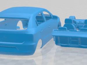 Volkswagen Gol 2012 Printable Car 3D Print Model
