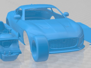 Jaguar F Type R Coupe 2021 Printable Car 3D Принт Модель
