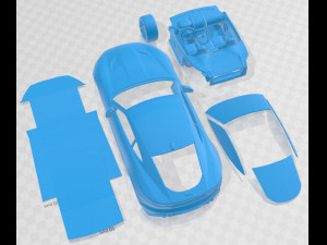 Jaguar F Type R Coupe 2021 Printable Car 3D Принт Модель