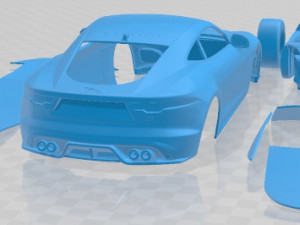 Jaguar F Type R Coupe 2021 Printable Car 3D Принт Модель