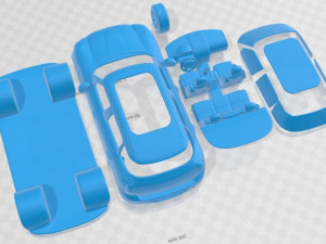 Mini Countryman 2011 Printable Car Modelo de impresión 3D