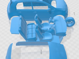 Volkswagen Cross Up 2016 Printable Car 3D Print Model