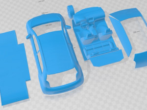Volkswagen Cross Up 2016 Printable Car 3D Print Model