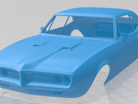 Pontiac Firebird 1967 Printable Body Car 3D Print Model