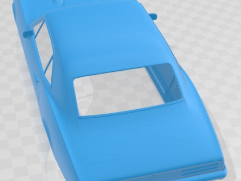 Pontiac Firebird 1967 Printable Body Car Modello di stampa 3D