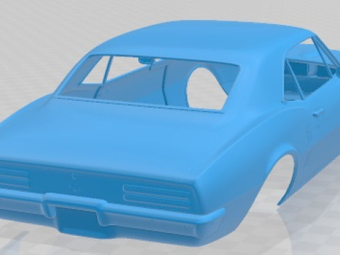 Pontiac Firebird 1967 Printable Body Car Modello di stampa 3D