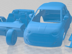 Fiat 500 La Prima 2021 Printable Car Modelo de Impressão 3D