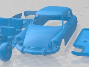 Citroen DS 21 Pallas 1966 Printable Car Modelo de impresión 3D