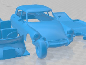 Citroen DS 21 Pallas 1966 Printable Car Modelo de impresión 3D