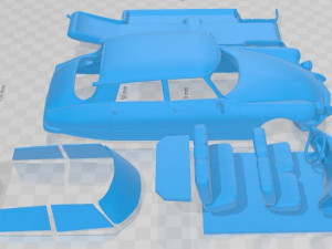 Citroen DS 21 Pallas 1966 Printable Car Modelo de impresión 3D