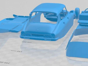 Citroen DS 21 Pallas 1966 Printable Car 3D Print Model