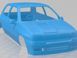 Renault Clio Williams Printable Body Car Modelo de impresión 3D