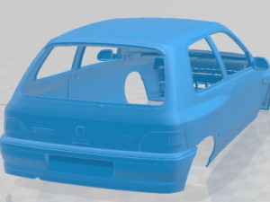 Renault Clio Williams Printable Body Car Modelo de impresión 3D