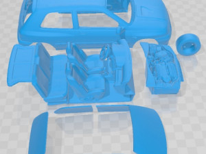 Renault Clio Williams Printable Car Modèles 3D en vedette