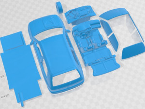 Renault Clio Williams Printable Car Modèles 3D en vedette