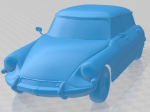 Citroen DS 21 Pallas 1966 Printable Body Car 3D Print Model