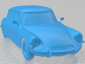 Citroen DS 21 Pallas 1966 Printable Body Car Modelo de impresión 3D