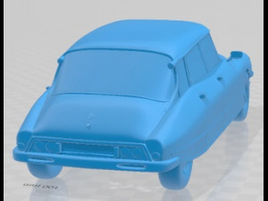 Citroen DS 21 Pallas 1966 Printable Body Car Modelo de impresión 3D