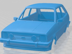 Fiesta XR2 1981 Printable Body Car 3D 프린트 모델