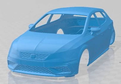 Seat Leon Cupra R 2018 Printable Body Car 3D Print Model .c4d .max .obj .3ds .fbx .stl .blend 