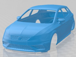 Seat Leon Cupra R 2018 Printable Body Car Modelo de impresión 3D