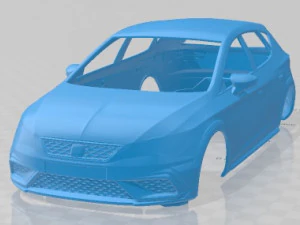 Seat Leon Cupra R 2018 Printable Body Car 3D Print Model