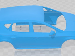 Seat Leon Cupra R 2018 Printable Body Car Modelo de impresión 3D