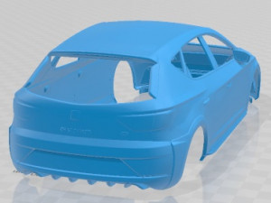 Seat Leon Cupra R 2018 Printable Body Car Modelo de impresión 3D