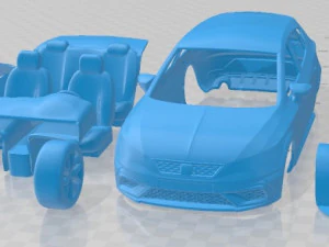 Seat Leon Cupra R 2018 Printable Car 3D Print Model
