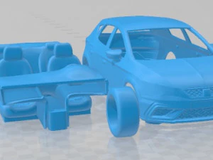 Seat Leon Cupra R 2018 Printable Car 3D Print Model