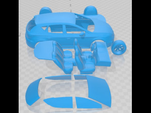 Seat Leon Cupra R 2018 Printable Car Modelo de Impressão 3D