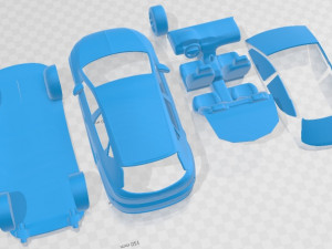 Seat Leon Cupra R 2018 Printable Car Modelo de Impressão 3D