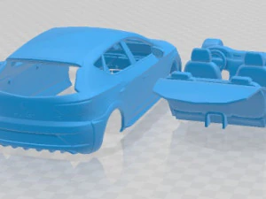 Seat Leon Cupra R 2018 Printable Car 3D Print Model