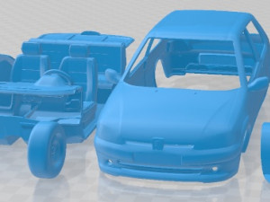 Peugeot 106 Rallye S2 Printable Car Modelo de impresión 3D