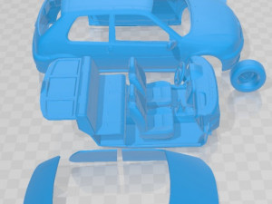 Peugeot 106 Rallye S2 Printable Car Modelo de impresión 3D