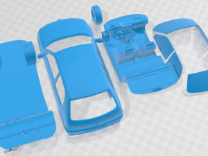 Peugeot 106 Rallye S2 Printable Car Modelo de impresión 3D