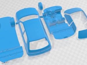 Coche Imprimible Peugeot 106 Rallye S2 Modelo de impresión 3D