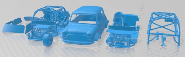 Mini Miglia Printable Car 3D प्रिंट मॉडल .c4d .max .obj .3ds .fbx .stl .blend 