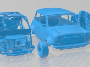 Mini Miglia Printable Car 3D Print Model