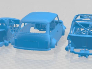 Mini Miglia Printable Car 3D Print Model