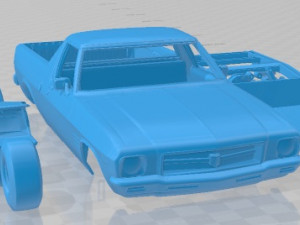 Holden HQ Sandman UTE 1974 Printable Car 3D Print Model