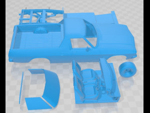 Holden HQ Sandman UTE 1974 Printable Car 3D Print Model