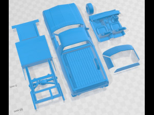 Holden HQ Sandman UTE 1974 Printable Car 3D Print Model
