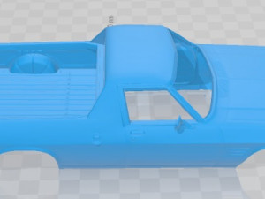 Holden HQ Sandman UTE 1974 Printable Body Car 3D Print Model