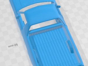 Holden HQ Sandman UTE 1974 Printable Body Car 3D Print Model