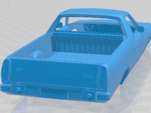 Holden HQ Sandman UTE 1974 Printable Body Car 3D Print Model