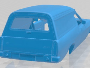 Holden HQ Sandman 1974 Printable Body Car Modelo de impresión 3D