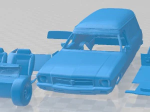 Holden HQ Sandman 1974 Printable Car 3D Print Model