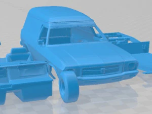 Holden HQ Sandman 1974 Printable Car 3D Print Model